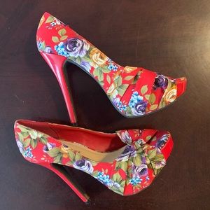 Floral heels